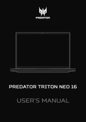 Acer PREDATOR TRITON NEO 16 User Manual
