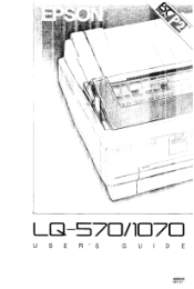 Epson LQ 1070 User Manual