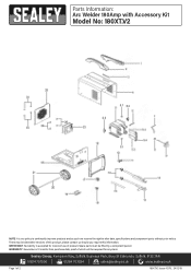 Sealey 180XT Parts Diagram