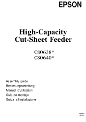 Epson ActionPrinter 5500 User Manual - Hi-Capacity Cut Sheet Feeder