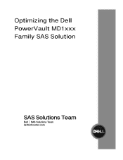 Dell PowerVault MD1120 Optimizing the Dell PowerVault
      MD1xxx Family SAS Solution
