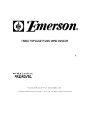 Emerson FR23RD Owners Manual