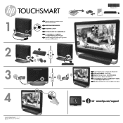 HP TouchSmart 520-1000 Setup Poster