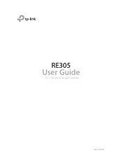 TP-Link RE305 RE305EU V1 User Guide