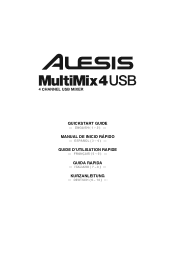 Alesis MultiMix 4 USB Quick Start Guide