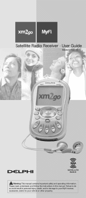 DELPHI XM2GO - MyFi Portable Satellite Radio Manual