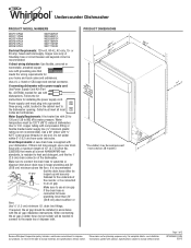 Whirlpool WDF111PABW Dimension Guide