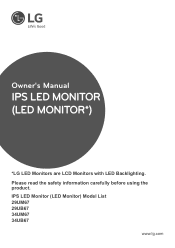 LG 29UM67-P Owners Manual - English