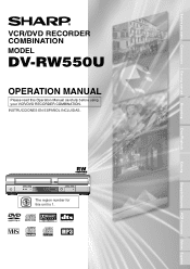 Sharp DV-R550U Operation Manual