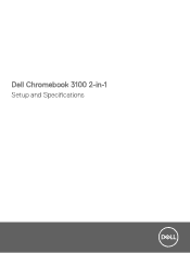 Dell Chromebook 3100 2-in-1 Setup and Specifications
