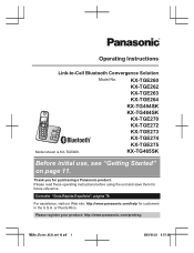 Panasonic KX-TG454SK Operating Instructions QG - KXTGE2xx/KXT4xx