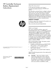 HP P6300 HP Controller Enclosure Battery Replacement Instructions (5697-1348, June 2012)