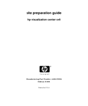 HP J Class 3 hp visualization center sv6 site preparation guide (a6062-90004)