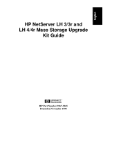 HP LC2000r HP Netserver LH 3/r and LH 4/r Mass Storage Kit