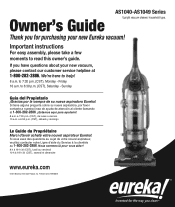 Eureka UprightsAirSpeedRewindAS1049A Owner's Guide