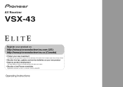 Pioneer VSX-43 Owner's Manual