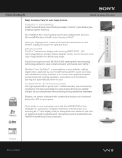 Sony VGC-JS130J/B Marketing Specifications (VGC-JS130J/B)