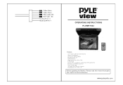 Pyle PLVWR1544TN Operating Instructions