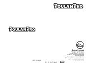 Poulan PPX46Z Parts Manual