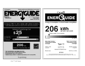 RCA RFR335 Energy Label