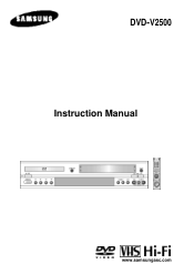 Samsung DVD-V2500 User Manual (user Manual) (ver.1.0) (English)