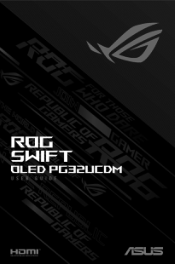 Asus ROG Swift OLED PG32UCDM User Guide