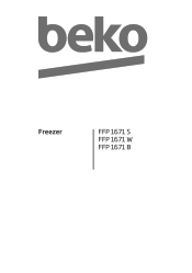 Beko FFP1671 User Manual