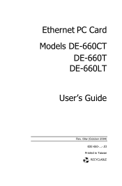 D-Link DE-660CT Product Manual