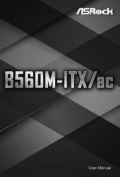 ASRock B560M-ITX/ac User Manual