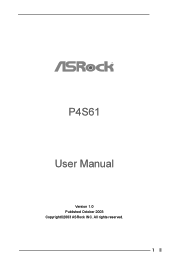 ASRock P4S61 User Manual