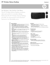 HP FQ481AA HP Wireless Comfort Mouse - Datasheet