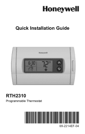 Honeywell RTH2310B Manual