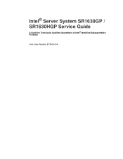 Intel SR1630GP Service Guide