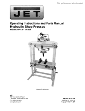 JET Tools HP-35A User Manual