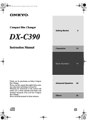 Onkyo DXC390B Owner Manual