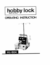 Pfaff hobbylock 604 Owner's Manual