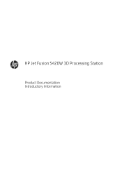 HP Jet Fusion 5400 Introductory Information