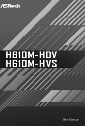 ASRock H610M-HDV User Manual