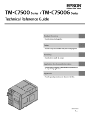 Epson C7500GE Technical Reference Guide