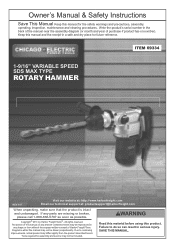 Harbor Freight Tools 69334 User Manual