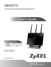 ZyXEL NBG5715 User Guide