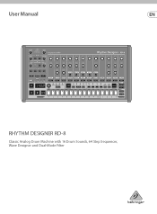 Behringer RD-8 Manual