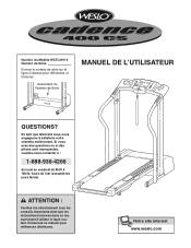 Weslo Cadence 400cs Treadmill Canadian French Manual