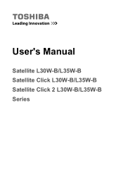 Toshiba Satellite L30W-B PSDM2C-00L001 Users Manual Canada; English