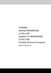Toshiba Satellite M300 PSMDCC-03C00Q Users Manual Canada; English