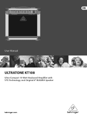 Behringer ULTRATONE KT108 Manual