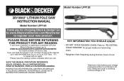 Black & Decker LPP120 Type 1 Manual - LPP120
