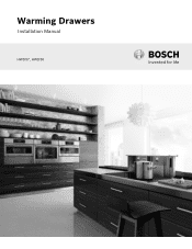 Bosch HWD5051UC Installation Instructions