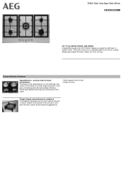 AEG HGX95320SM Specification Sheet