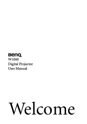 BenQ W1060 W1060 user manual